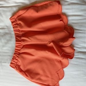 Scalloped shorts